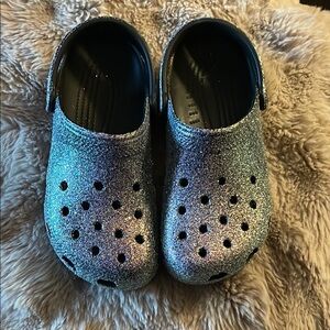 Sparkly crocs - size 8